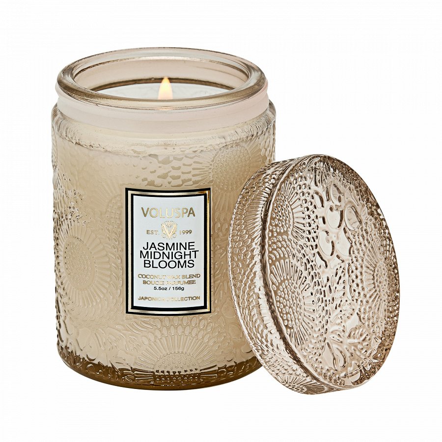 Jasmine Midnight Blooms  Small Jar Candle
