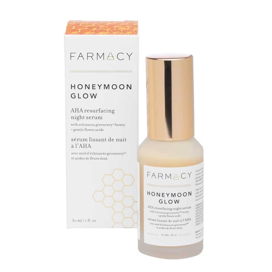 Honeymoon Glow Aha Resurfacing Night Serum with Hydrating Honey + Gentle Flower Acids