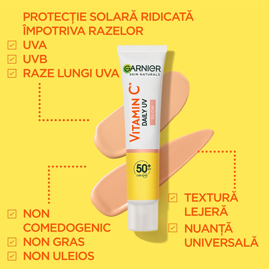 G Skin Nat Vitamin C Daily UV Brightening Fluid Glow SPF 50+