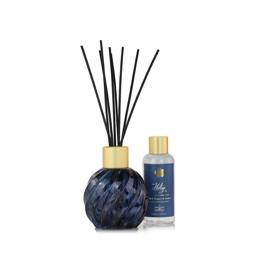 Blue Diffuser with Black Pepper & Amber