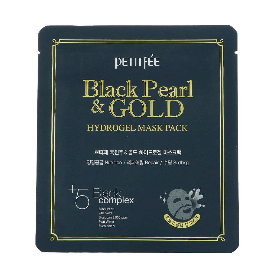 Black Pearl & Gold Hydrogel Mask Pack