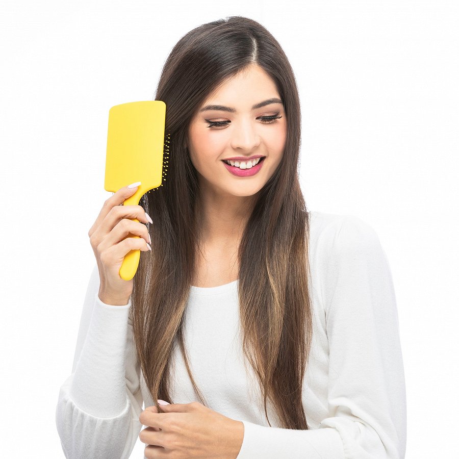 Lemon Bar Paddle Detangling and Smoothing Hair Brush