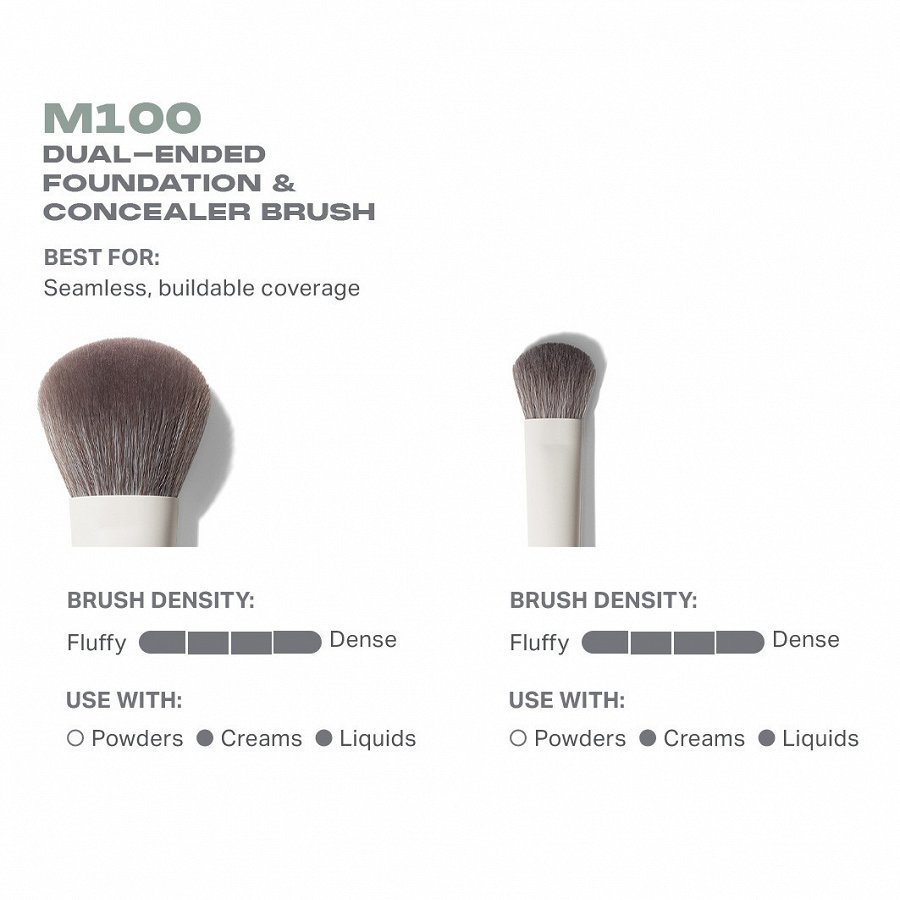 M100 Dual-Ended Foundation and Concealer Brush