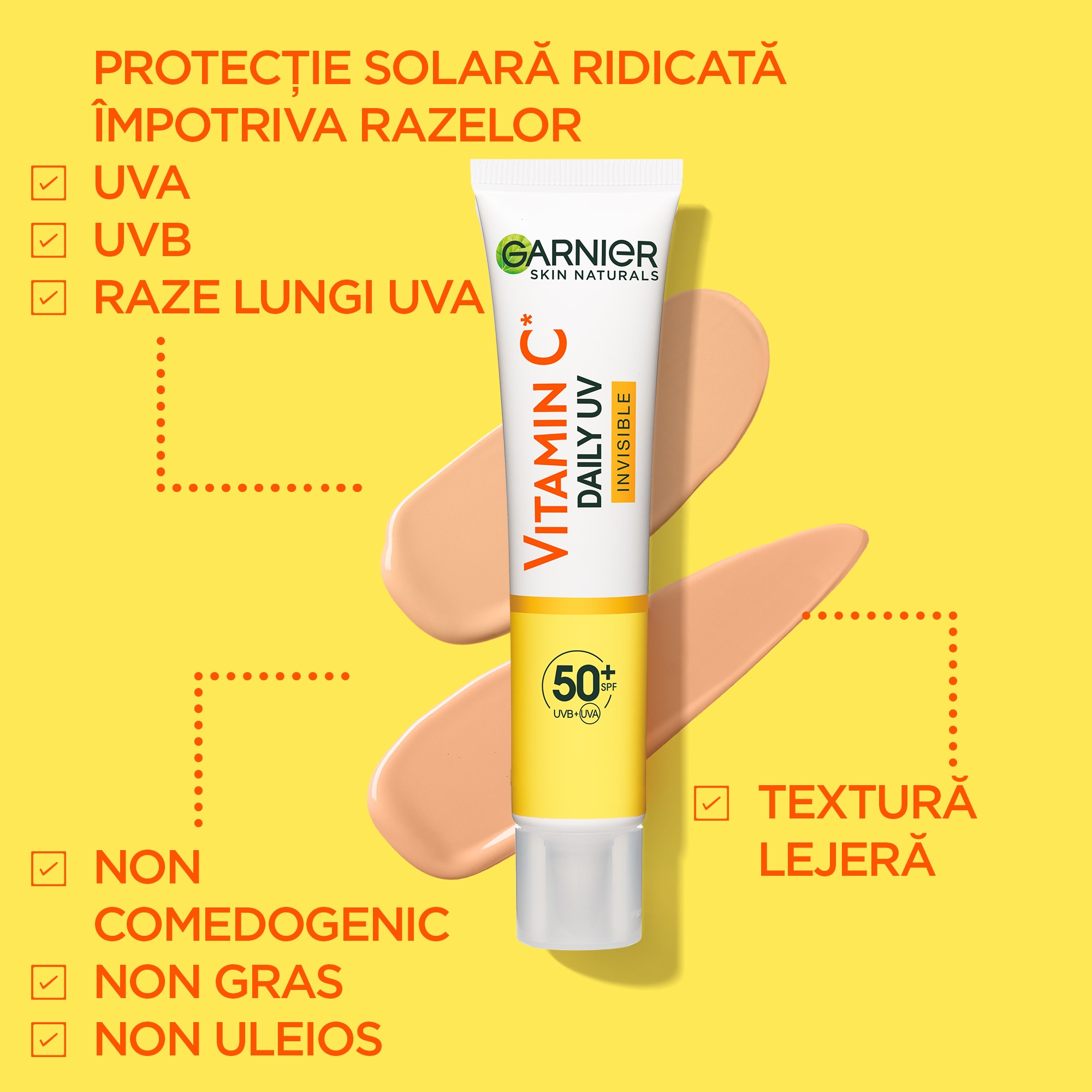 G Skin Nat Vitamin C Daily UV Brightening Fluid Invisible SPF 50+