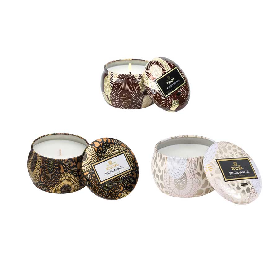 Mini Tin Candle Trio