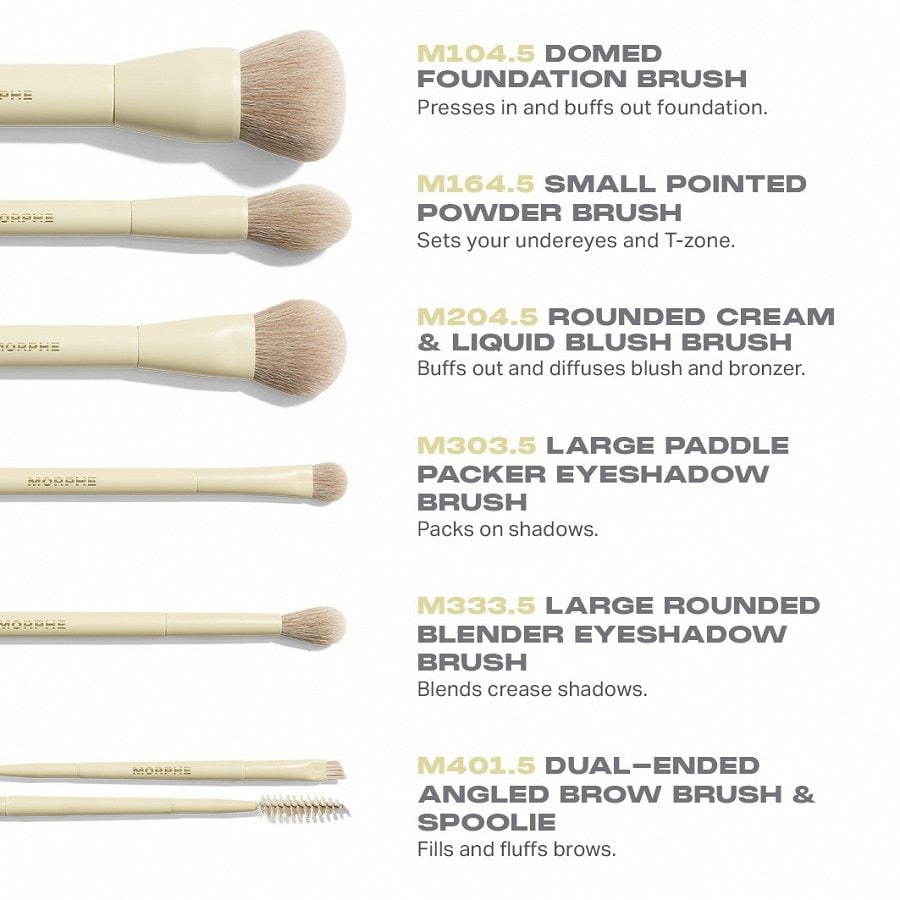 Buttery Blends 6-Piece Travel Brush Set
