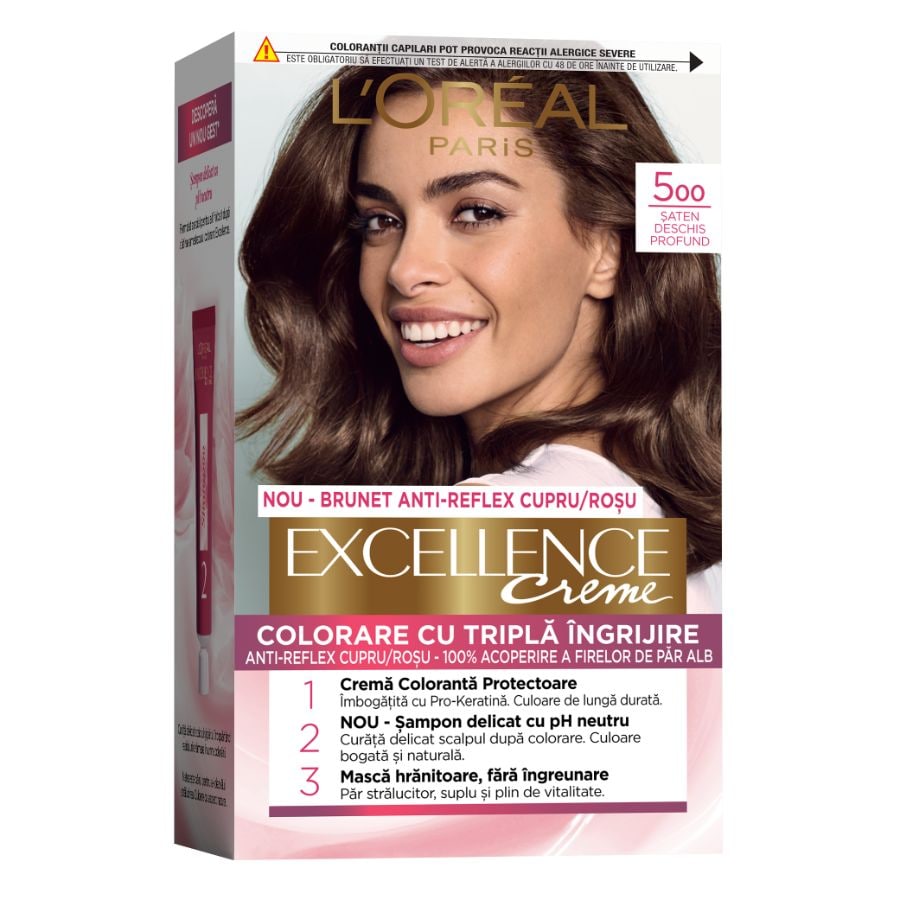 Vopsea de par permanenta cu amoniac Excellence Creme