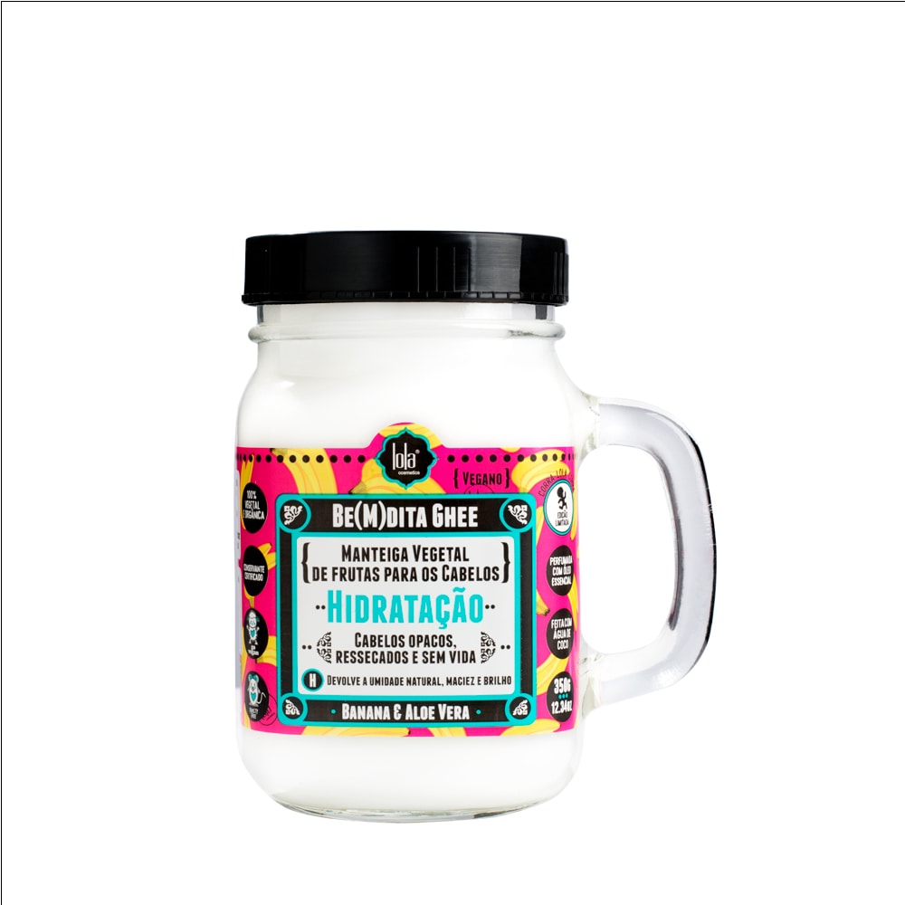 Intensely Hydrating Hair Mask with Banana and Aloe Vera – Blessed Ghee