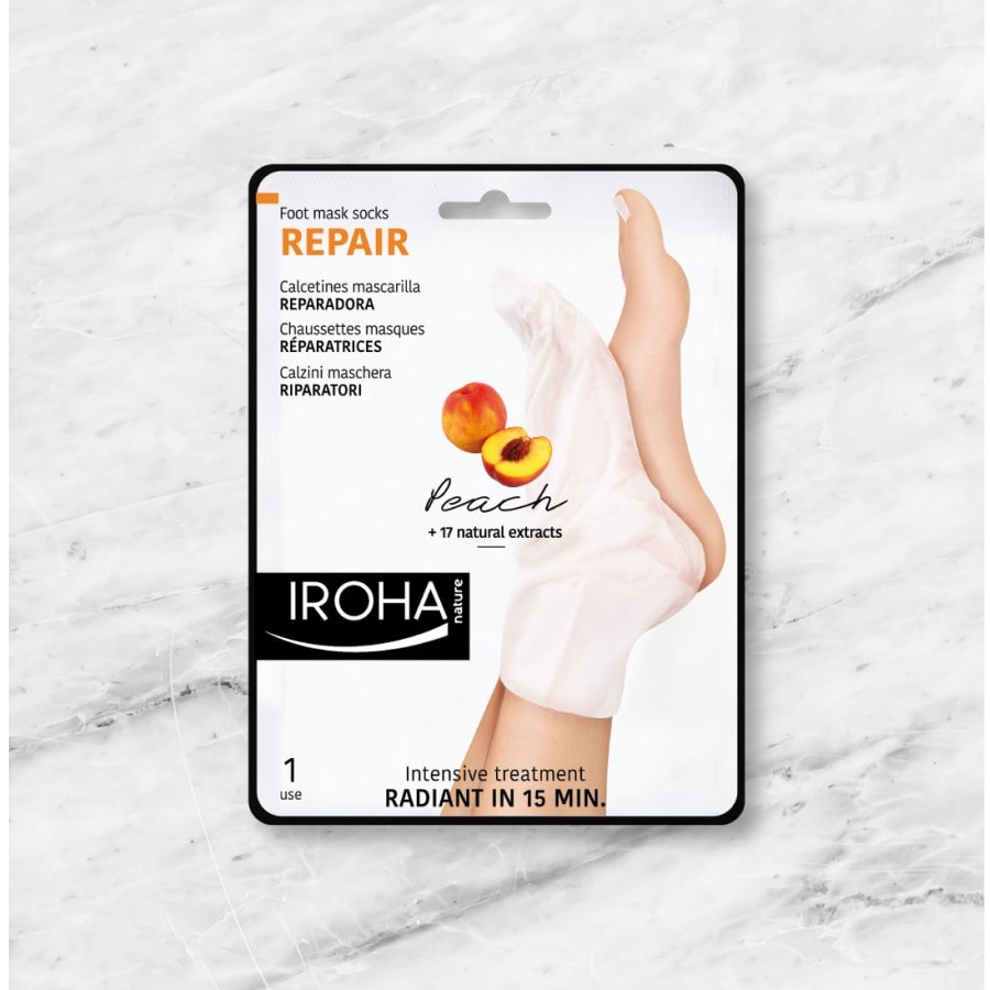 Foot Mask Socks Repairing -Peach