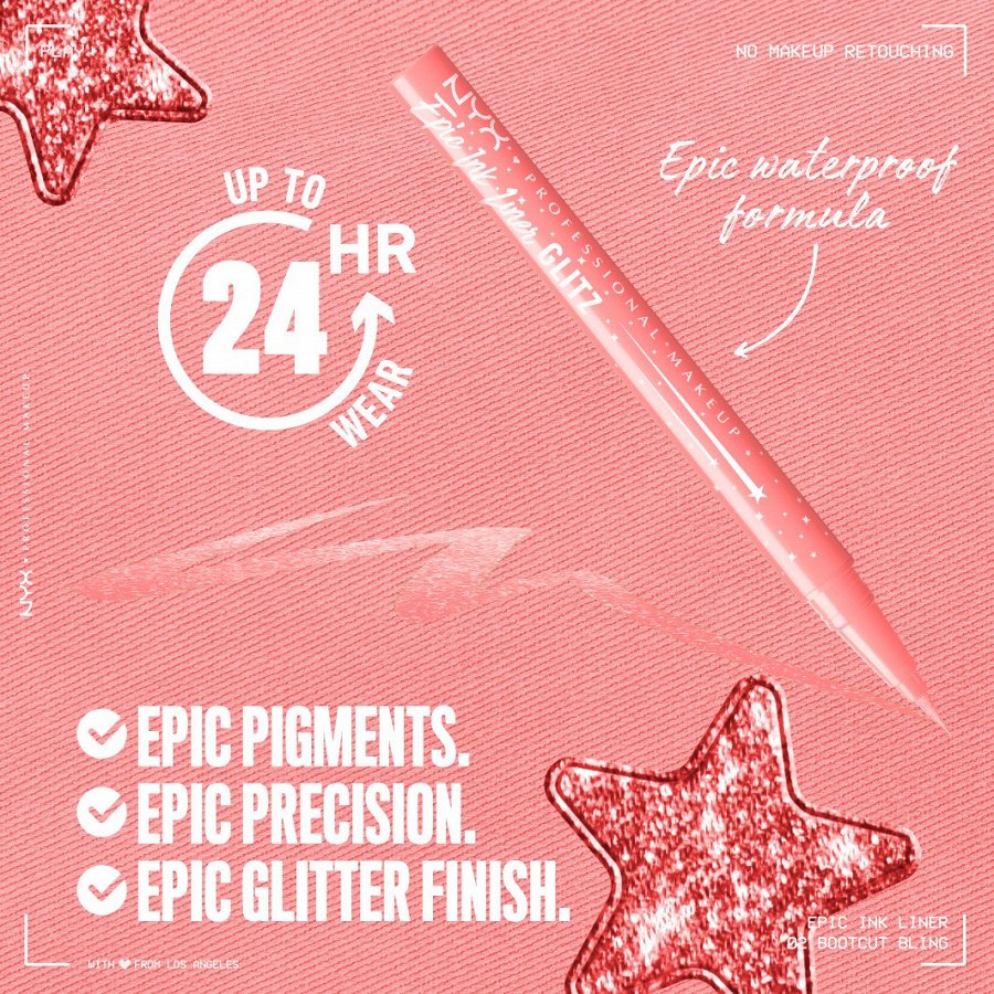 Epic Ink Waterproof Liquid Eyeliner Glitz