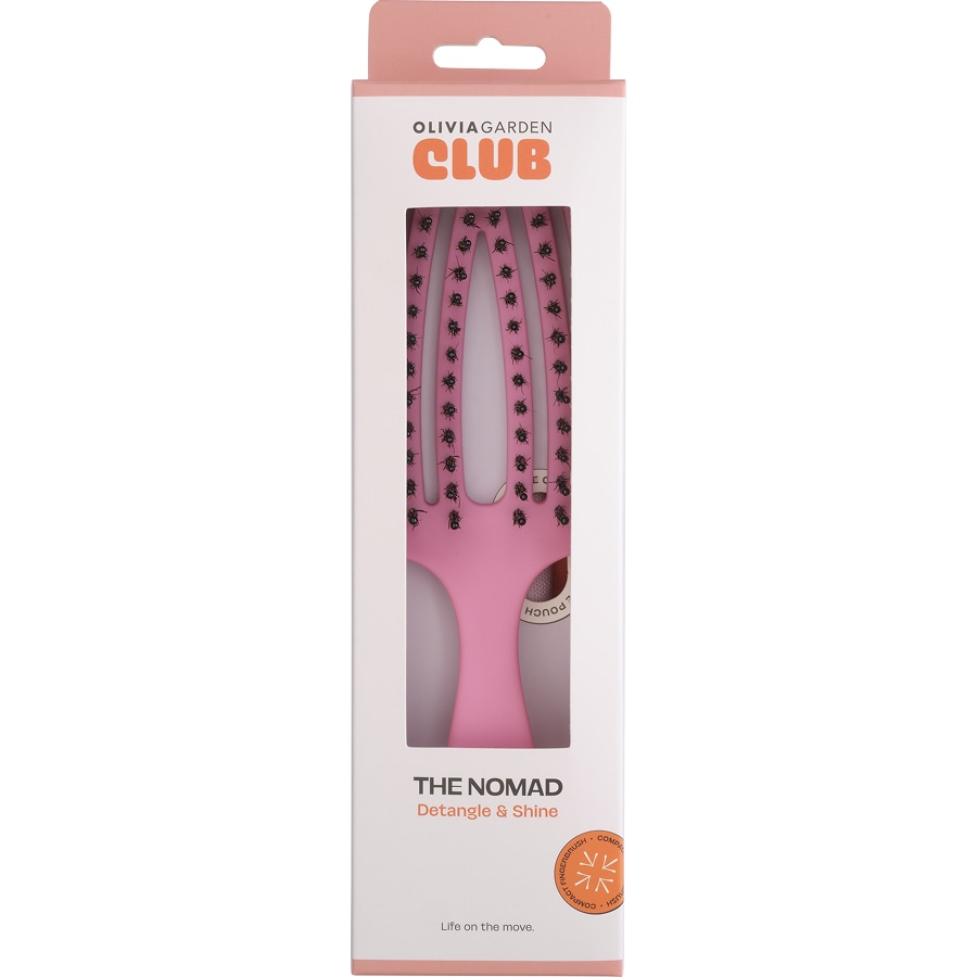 THE NOMAD - Detangling & Shine Fingerbrush​ Pink