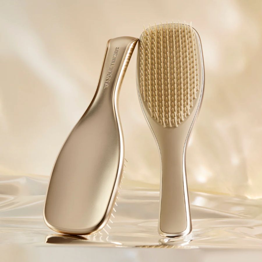Chrome Champagne Hair Brush