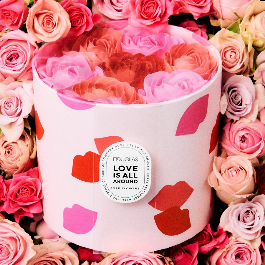 Love is all Around Soap Flowers