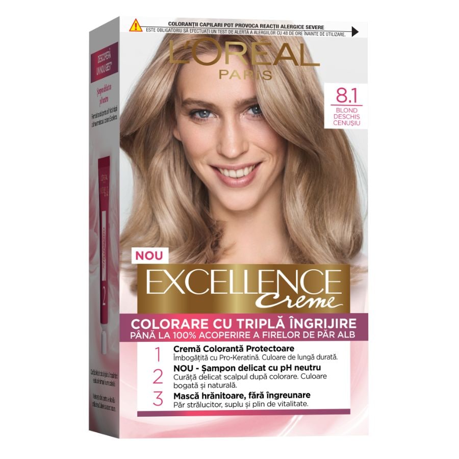 Vopsea de par permanenta cu amoniac Excellence Creme
