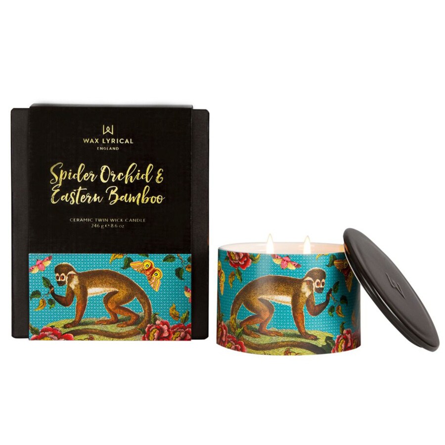 Spider Orchid & Eastern Bamboo Large Ceramic Candle