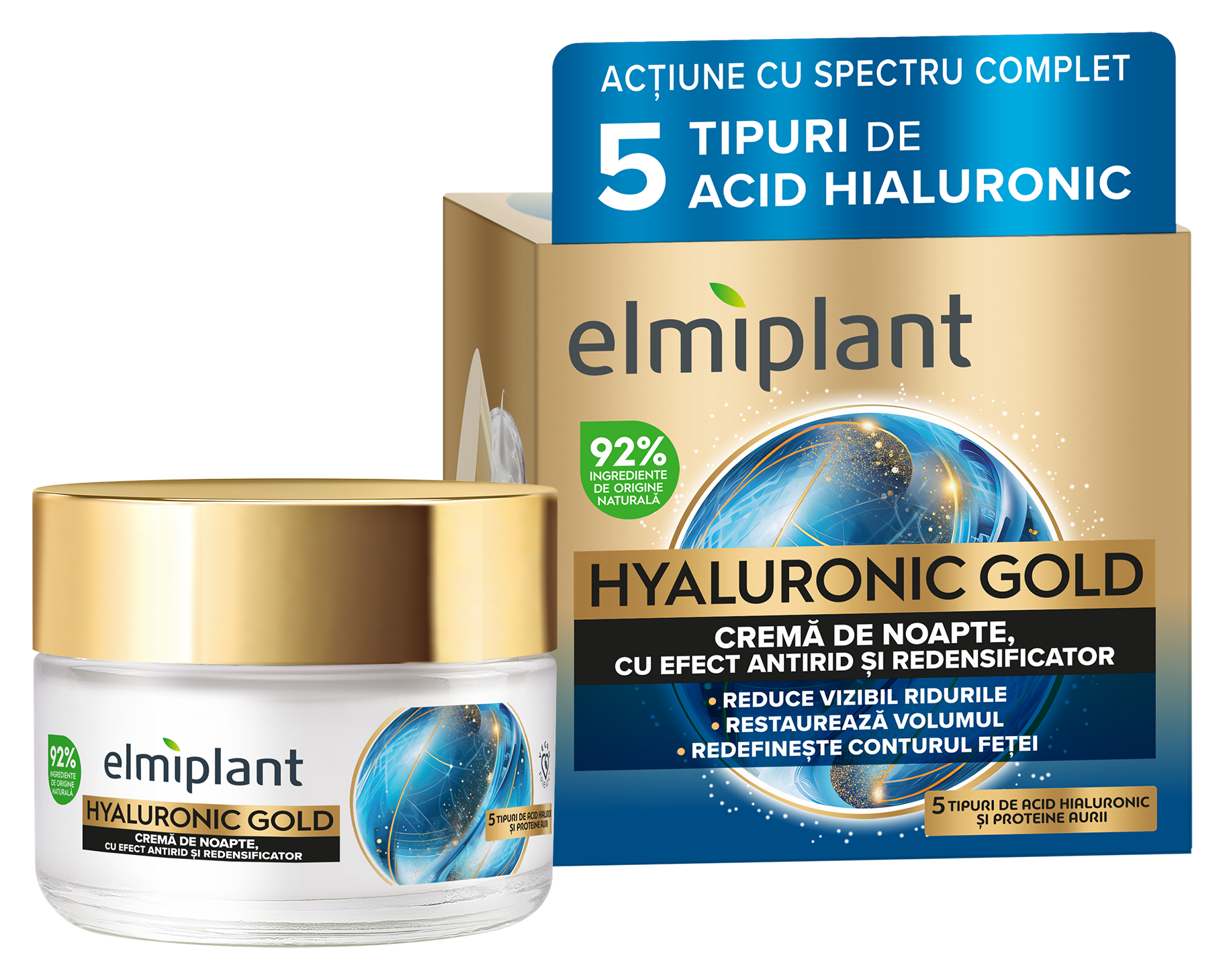Hyaluronic Gold  Crema Antirid de Noapte