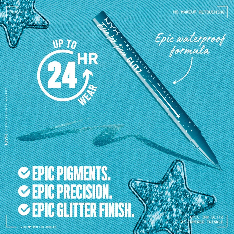 Epic Ink Waterproof Liquid Eyeliner Glitz