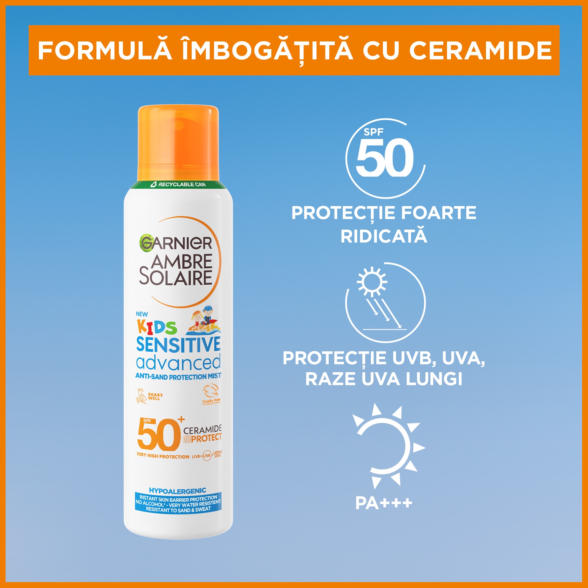 Garnier Ambre Solaire Sensitive Advanced SPF 50+ for Kids
