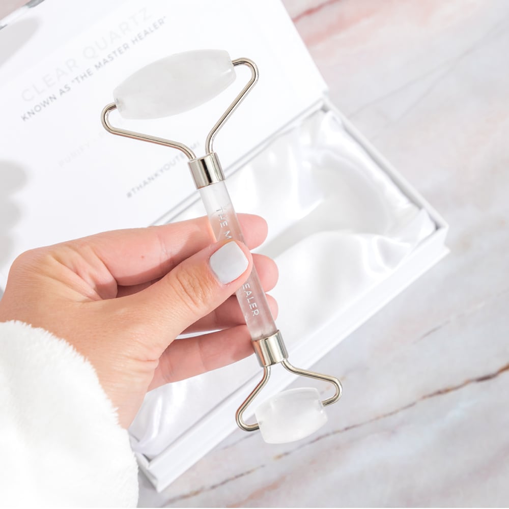 Clear Quartz Facial Roller