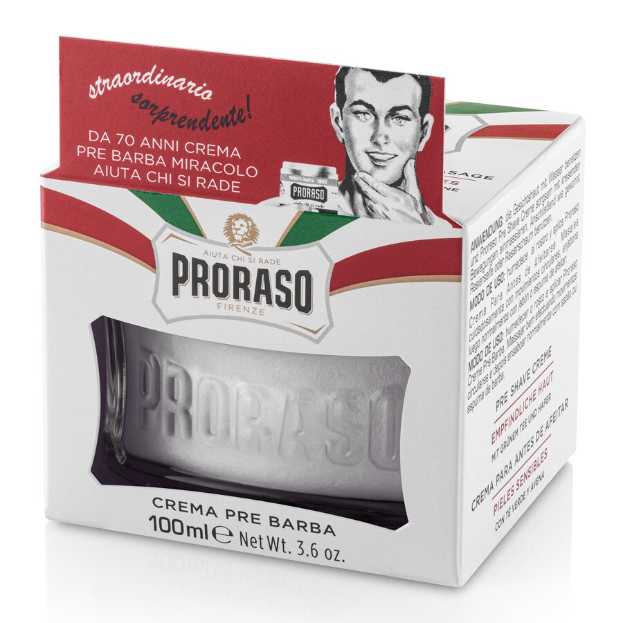 Pre Shave Cream with Green Tea