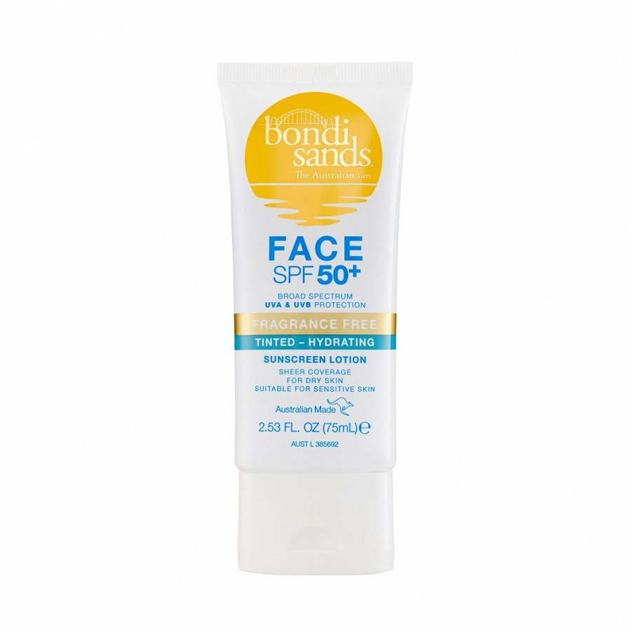 Fragrance Free Hydrating Tinted Face Lotion SPF 50+