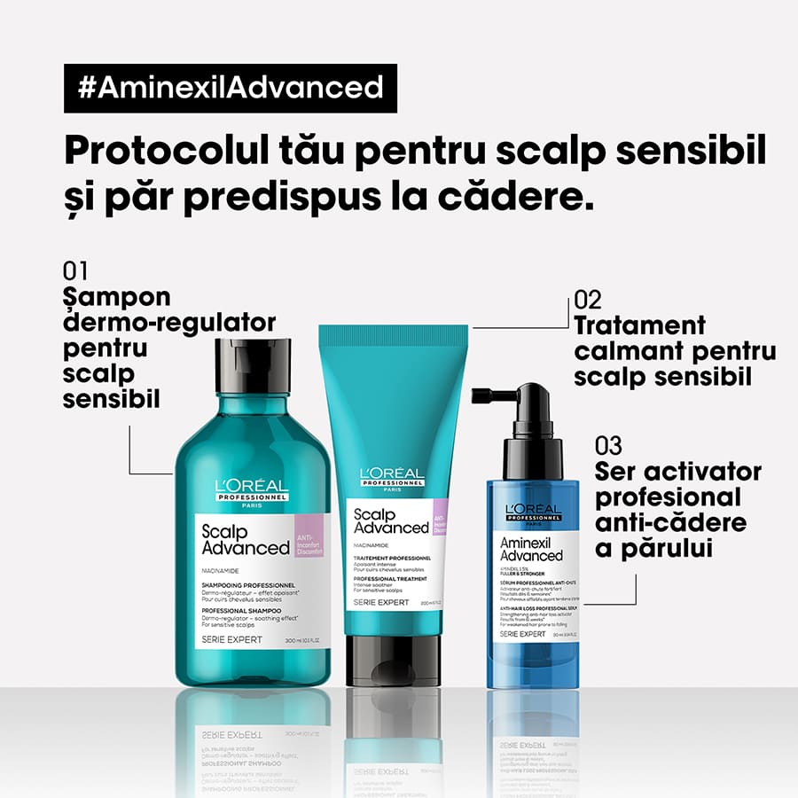 Scalp Advanced with Aminexil si Omega-6 Serum