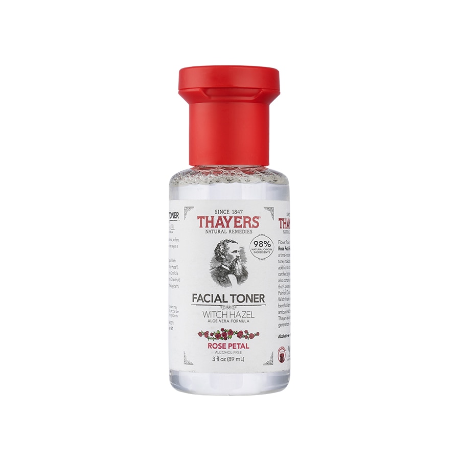 Alcohol-free Witch Hazel Facial Mist Toner with Aloe Vera Formula Rose Petal