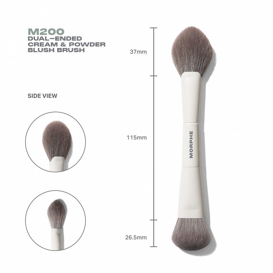 M200 Dual-Ended Cream & Powder Blush Brush