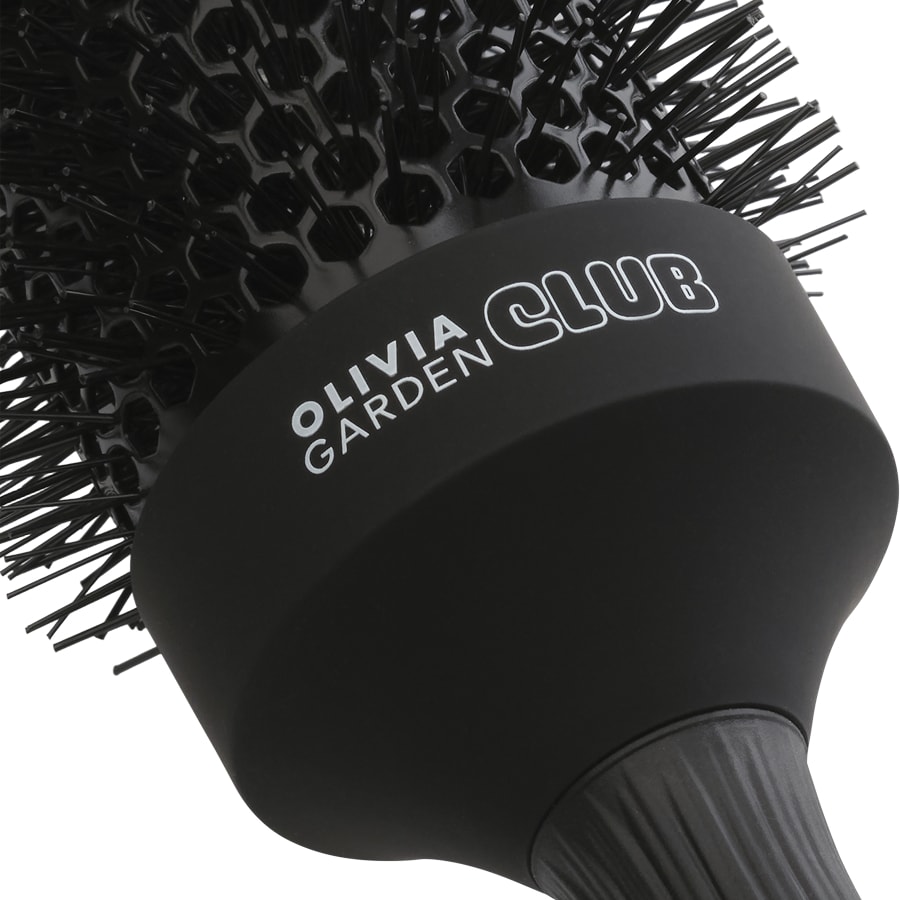 THE GLOW - Blowout Ceramic Round Brush ​Black L