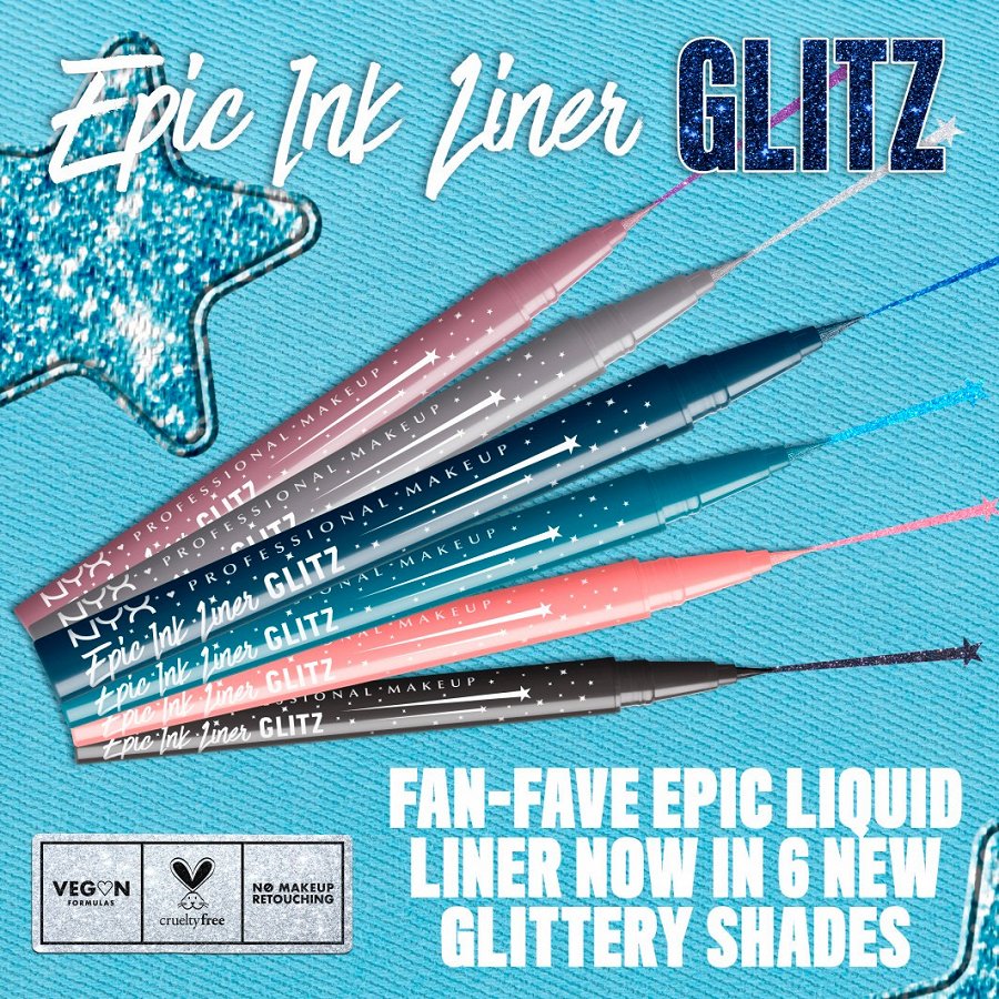 Epic Ink Waterproof Liquid Eyeliner Glitz