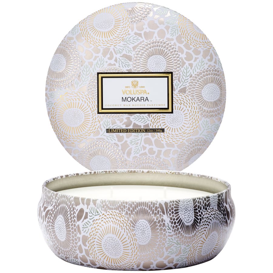 3 Wick Tin Candle Mokara