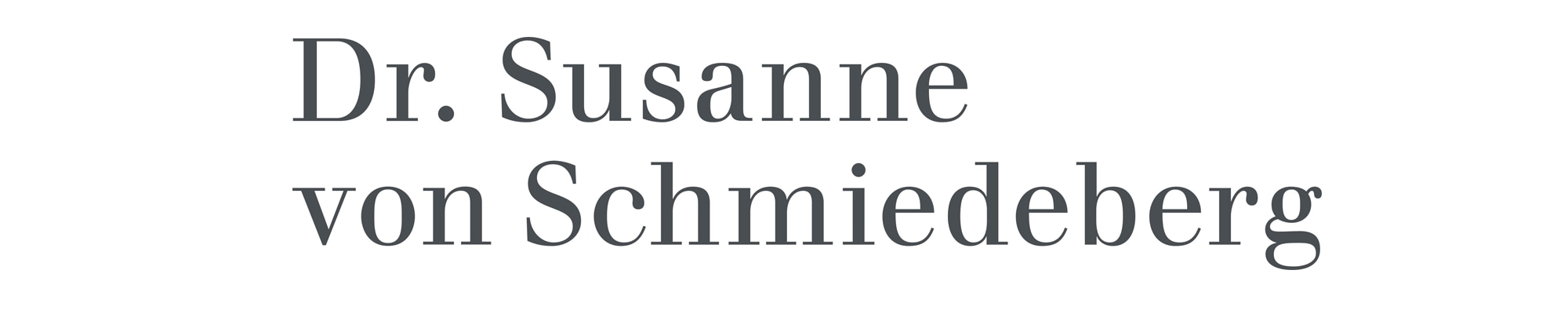 Dr. Susanne von Schmiedeberg