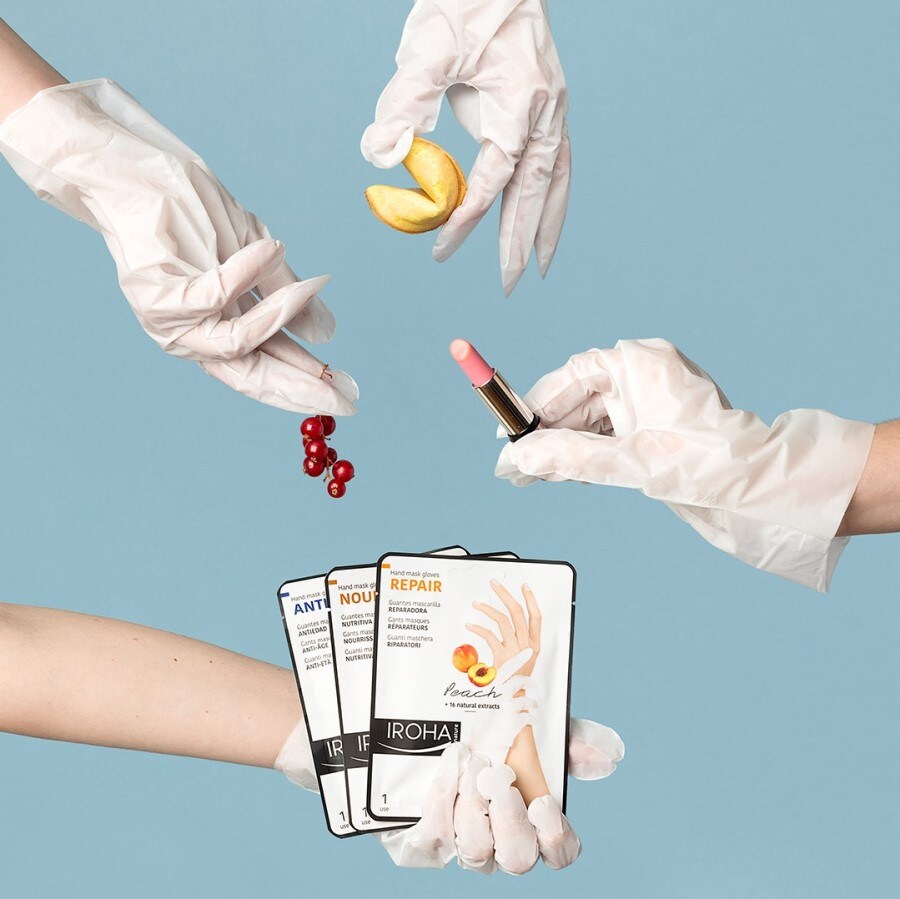 Hands and Nails Gloves Treatment Regenerating-Peach