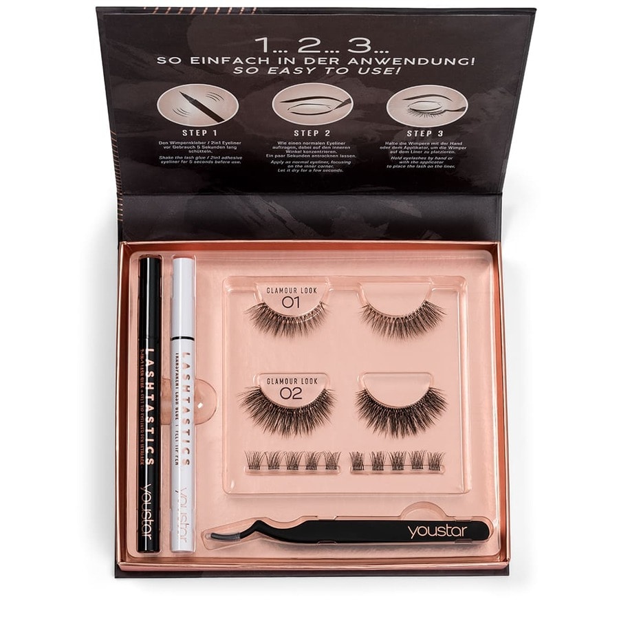 Lashtastics 3D Eyelash Set Glamour Look