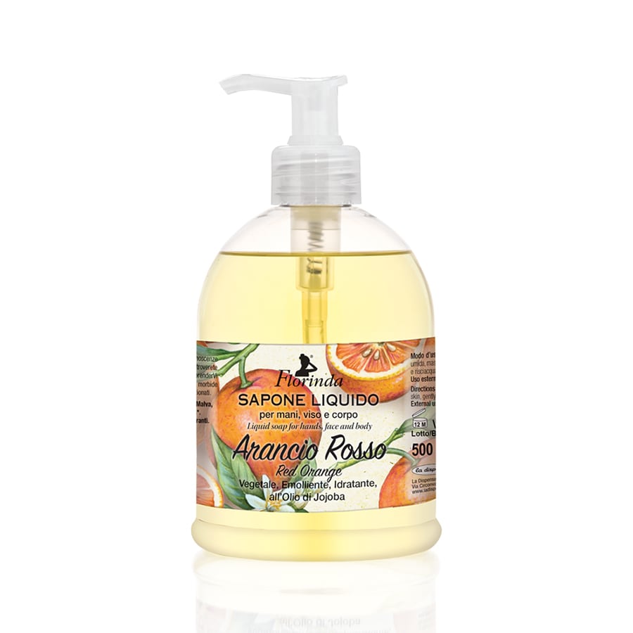 Red Orange Liquid Soap