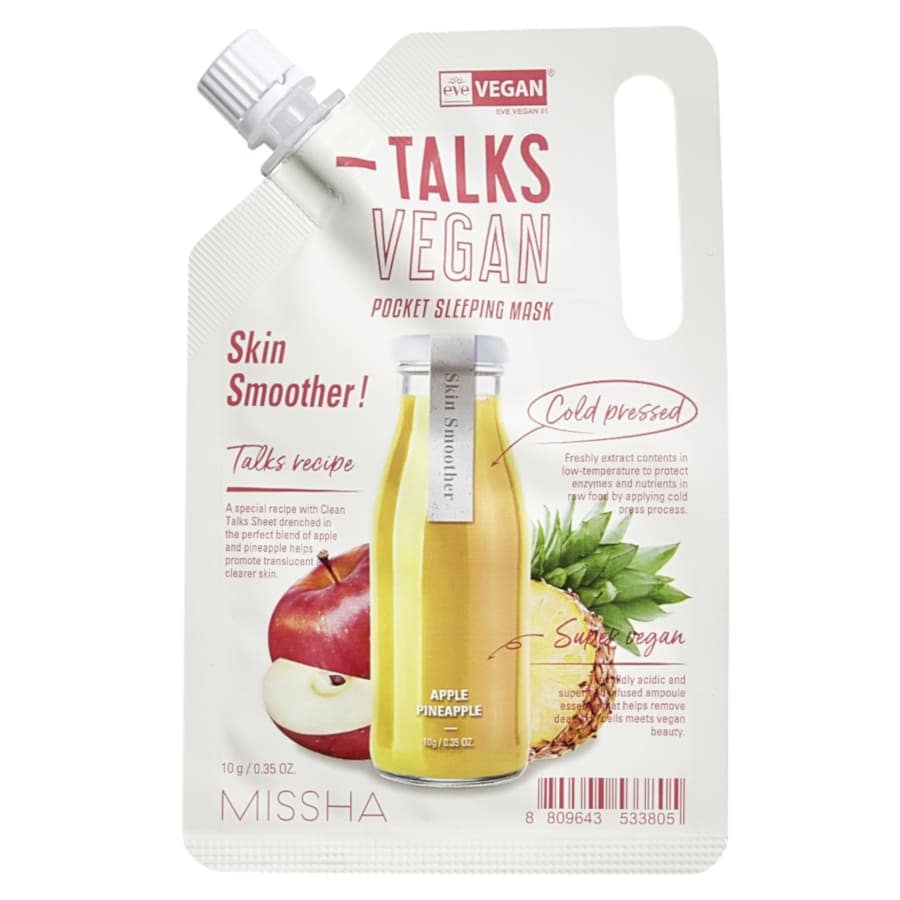 Missha Talks Vegan Squeeze Pocket Sleeping Mask Skin Smoother  Masca Fata 10 g