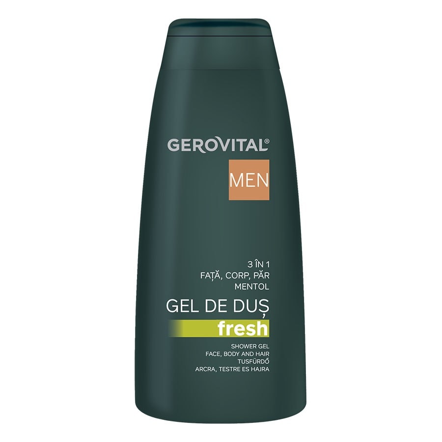 Gerovital Shower Gel Face Body And Hair Mentol  Gel Dus 400 ml