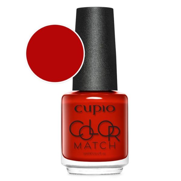 Cupio Color Match Nail Hot Red Lac Unghii 15 ml