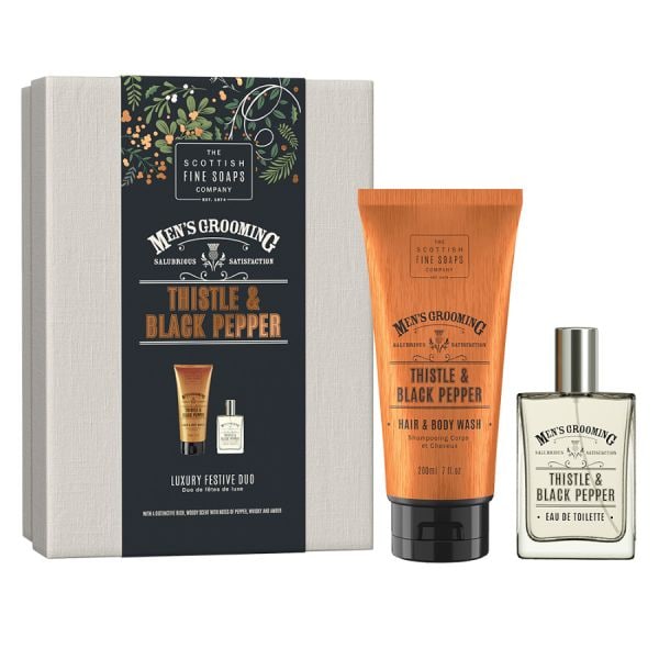 Scottish Fine Soaps Thistle & Black Pepper Gift Set  Set Ingrijire 1 Bucată