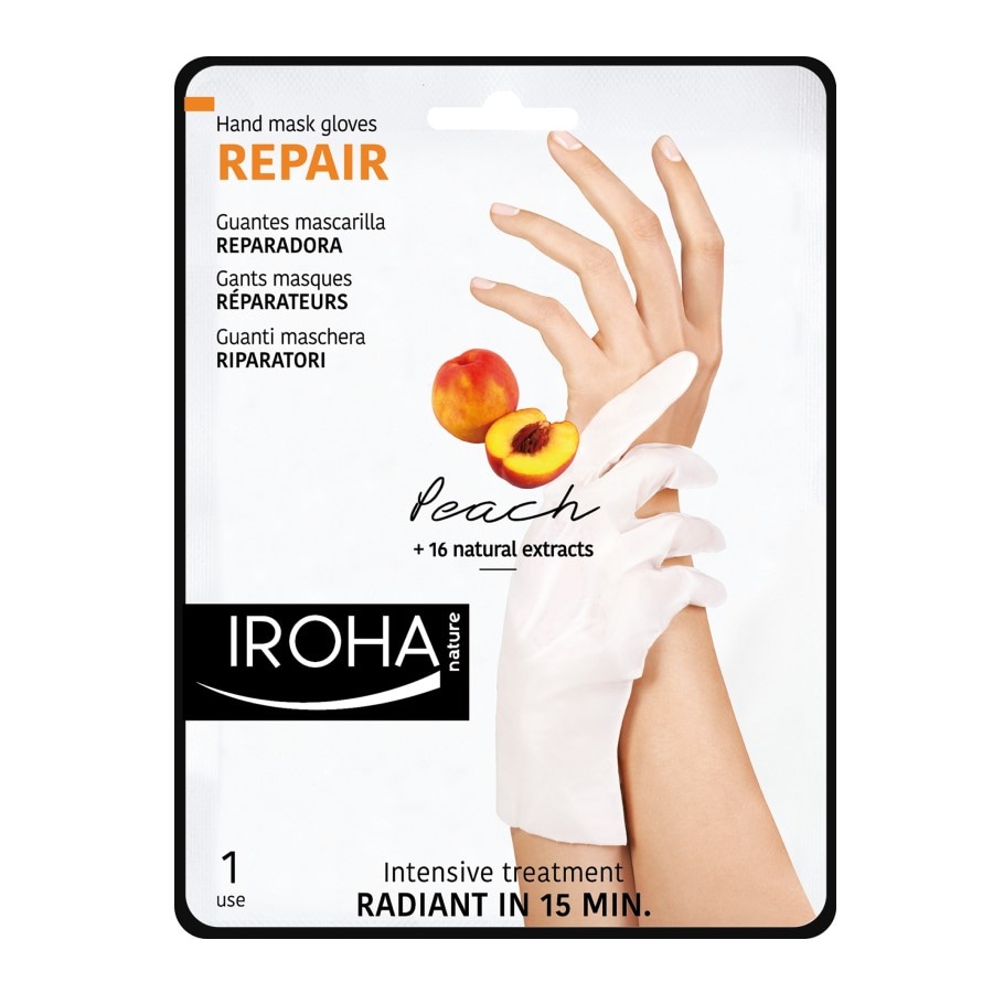 Iroha Hands And Nails Gloves Treatment Regenerating-Peach  Masca Maini 18 ml