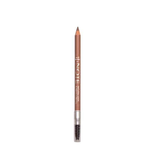 Note Cosmetique Natural Look Eyebrow Pencil Light Brown Creion Sprancene 1.08 g