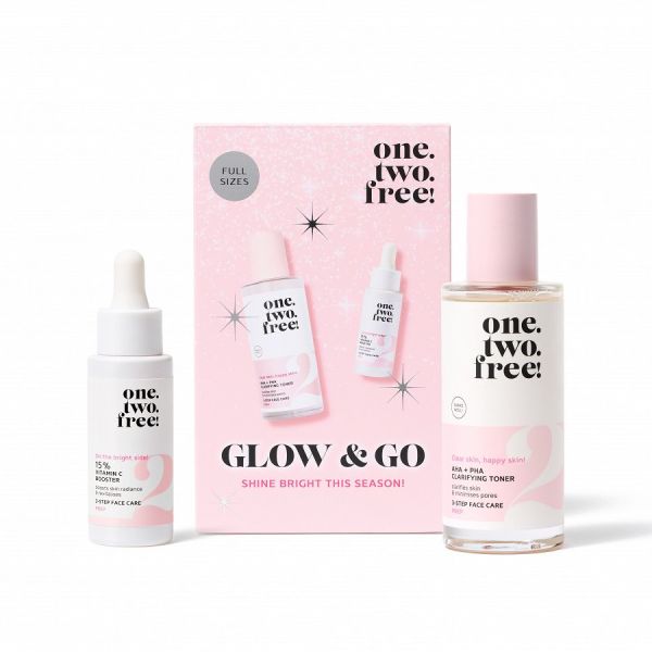 one.two.free! Glow & Go Shine Bright Gift Set  Set Ingrijire 1 Bucată