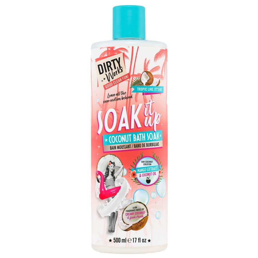 Dirty Works Coconut Bath Soak Shower Gel  Spumant Baie 500 ml