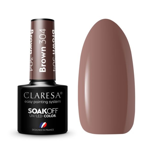 Claresa SoakOff UV/LED Color Brown  Lac Unghii 5 g