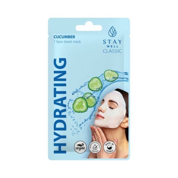 Stay Well Classic Sheet Mask Cucumber Hydrating  Masca 22 g