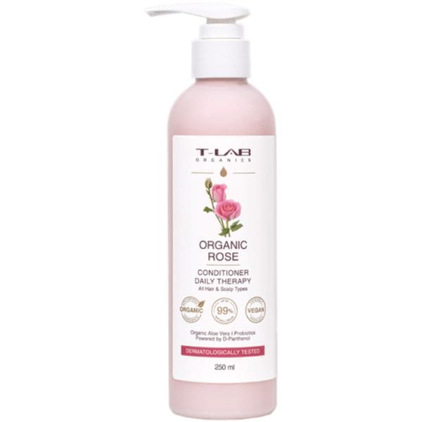 T-LAB Organics Organic Rose  Daily Therapy Conditioner  Balsam 250 ml