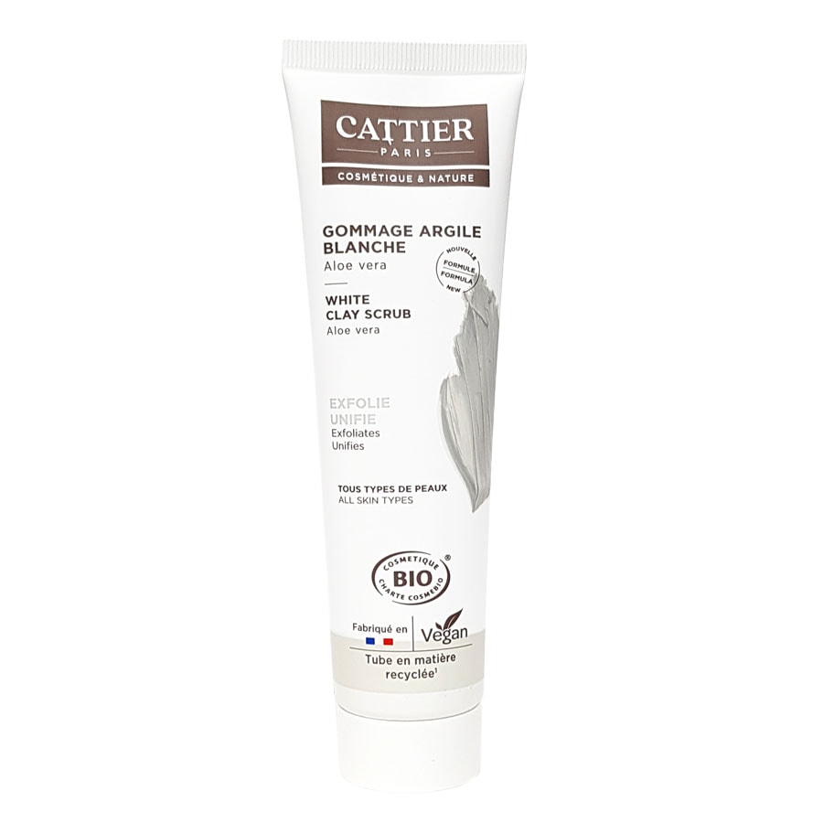 Cattier White Clay Organic Scrub  Exfoliant Fata 100 ml