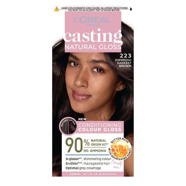 L'Oreal Paris Casting Natural Gloss Espresso Darkest Brown Vopsea Par 1 Bucată