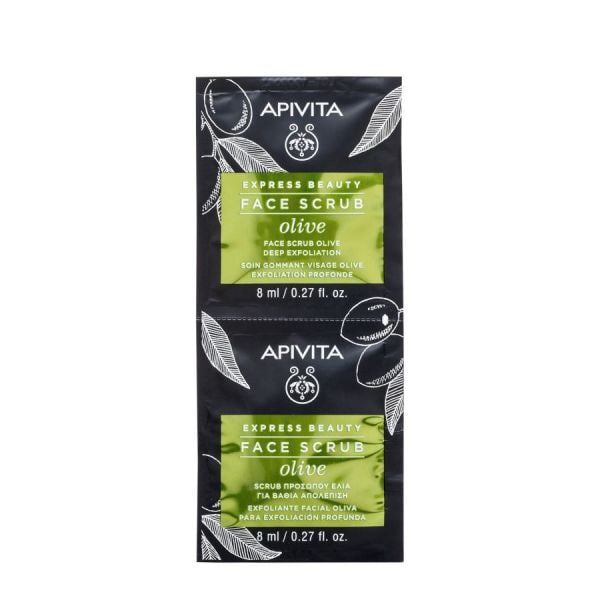 Apivita Express Beauty Face Scrub Olive For Deep Exfoliation  Exfoliant Fata 16 ml
