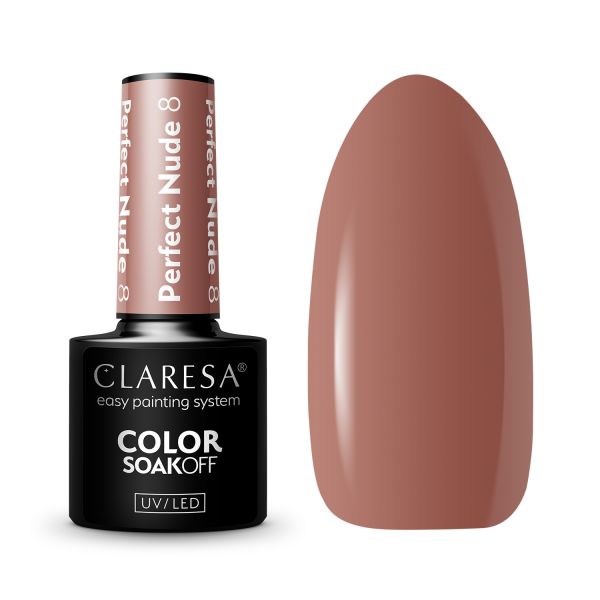 Claresa SoakOff UV/LED Color Perfect Nude  Lac Unghii 5 g